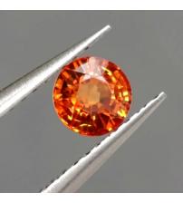 0.62Ct Оранжевый Падпараджа сапфир 4.6мм круг 