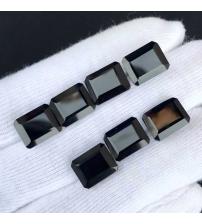 4Ct Натуральний чорний онікс 11*9мм октагон (ціна за 1шт)