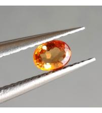 0.27Ct Оранжевый Падпараджа сапфир 4.3*3.4мм (овал) Видео