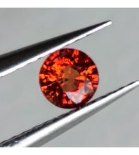0.43Ct Оранжево-красный Падпараджа сапфир 4.35мм круг 