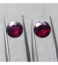1.7Ct Натуральные родолит гранаты пара 5.8мм 