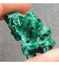 37.9Ct Натуральный кристалл Малахита 33*17мм Конго