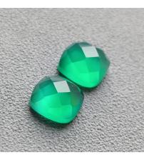 4.4Ct Пара Натуральных зеленых ониксов 8мм 