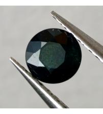 0.68Ct Натуральный тёмно-зеленый с синим сапфир 5мм круг 0.68Ct Натуральный тёмно-зеленый с синим сапфир 5мм круг