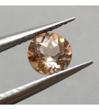 1.0Ct Натуральный не гретый Империал Топаз 6мм круг 1.0Ct Натуральный не гретый Империал Топаз 6мм круг