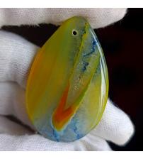 62.7Ct Жовтий Агат камінь-кулон 47*30мм (Ботсвана)