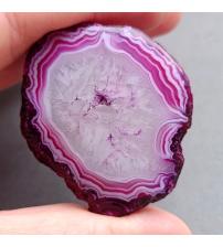 98Ct Жеода рожево-фіолетового Агата 46*40мм (Ботсвана)