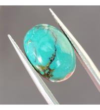 5.3Ct Натуральная голубая Бирюза 14*10.2мм овал (не прессованная) 5.3Ct Натуральная голубая Бирюза 14*10.2мм овал (не прессованная)