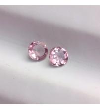 0.35CT Натуральные нежно-розовые турмалины 3.6мм (пара) 