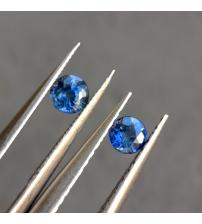 0.38Ct Натуральные Royal blue сапфиры 3.3мм пара