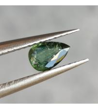 0.54Ct Натуральный зелёный сапфир груша 6*4мм 