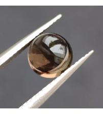 1.7Ct Натуральный раухтопаз 7.2мм круг кабошон 