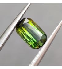 Exclusive! 1.69CT Полихромный зеленый турмалин 8.5*5.4мм (кушон)