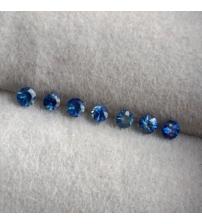 0.34Ct Натуральні Royal Blue сапфіри 2.2мм (7шт)