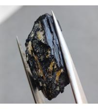 19.6CT Необработанный черный Турмалин шерл 28*15мм (без огранки) 