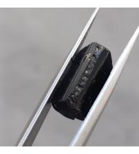 5.5CT Необработанный черный Турмалин шерл 13.8*7мм (без огранки) 