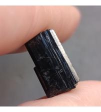 6.7CT Необработанный черный Турмалин шерл 14*7.5мм (без огранки) 