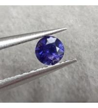 0.2Ct Натуральний фіолетово-синій поліхромний Сапфір 3.4мм (круг) 