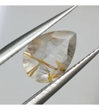 1.5Ct Натуральний рутиловий кварц 10*7мм груша 1.5Ct Натуральний рутиловий кварц 10*7мм груша