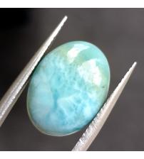 7.7Ct Натуральный Доминиканский Ларимар 16*12мм кабошон