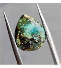 5.3Ct Натуральна Аризонська Бірюза 13.5*11.4мм (не пресована), груша кабошон 