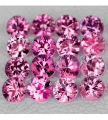 0.16Ct Необроблений Малаві родоліт гранат 3.4мм круг