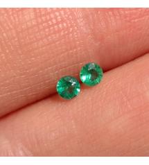 0.21Ct Изумруды натуральные пара 3мм класса АА++ (Афганистан)