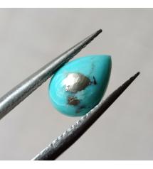 1.98Ct Натуральная Иранская Бирюза 10*7мм груша кабошон 
