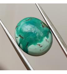 4.65Ct Натуральна Бірюза 12*10мм (не пресована), овал кабошон 