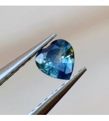 0.26Ct Натуральный полихромный сапфир сердце 4мм ААА++