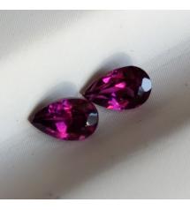 0.55Ct Натуральні Малайські родоліт гранати пара 5*3мм груша