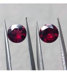 1.7Ct Натуральные родолит гранаты пара 5.8мм 
