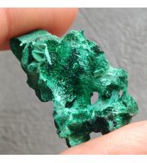 37.9Ct Натуральный кристалл Малахита 33*17мм Конго