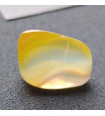 16.5Ct Натуральний жовтий Агат 19*14мм без огранки 