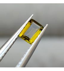 0.23CT Натуральный желто-зеленый турмалин 4.9*3.3мм (багет)