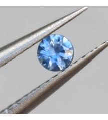 0.15Ct Натуральный васильковый сине-голубой сапфир 3.3мм круг (Цейлон)