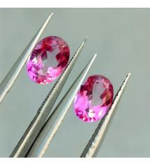 1.82Ct Натуральный розовый топаз 7*5.1мм овал