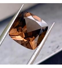 8.5Ct Натуральный раухтопаз 13мм подушка (кушон) 