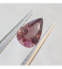 0.68Ct Натуральный розовый Турмалин - Рубеллит 7.4*5мм (груша)