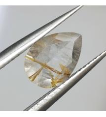 1.5Ct Натуральний рутиловий кварц 10*7мм груша