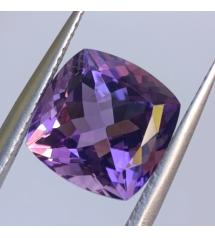 5.3Ct Крупный натуральный полихромный аметист 10.5мм кушон Боливия