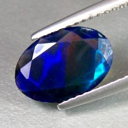 1.24CT ЧЕРНО-СИНИЙ ОПАЛ ЭФИОПИЯ 11*7.7мм овал