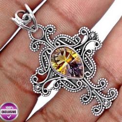 СЕРЕБРЯНЫЙ КУЛОН С АМЕТРИНОМ