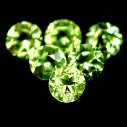 0.04Ct НАТУРАЛЬНЫЙ ПЕРИДОТ (ХРИЗОЛИТ) 2мм круглый -Цена за 1шт