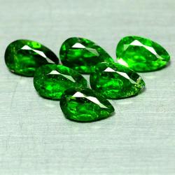 0.23Ct Натуральный камень зеленый Хромдиопсид 5*3мм 
