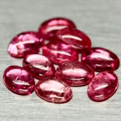 0.52Ct Натуральный Рубеллит | розовый Турмалин 4*6мм кабошон (цена за 1шт)