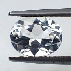 0.6Ct Редкий Белый бесцветный турмалин (Ахроит) 5*3.9мм овал