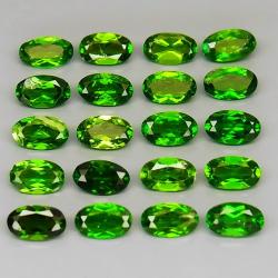0.27Ct Натуральный камень зеленый Хромдиопсид 5*3мм овал (цена за 1шт)