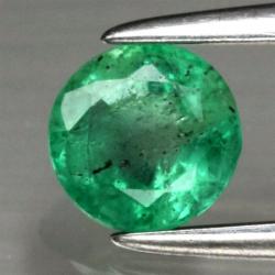 0.48Ct Натуральный изумруд 5мм круг (Класса А+) Видео