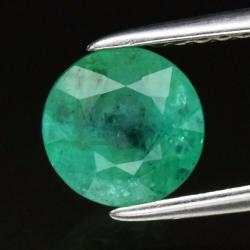 1.09Ct Натуральний смарагд 6.4мм круг (Класу А++) Відео